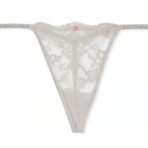 Victoria's Secret Dream Angels Twinkle Strap Lace V-String Panty NWT